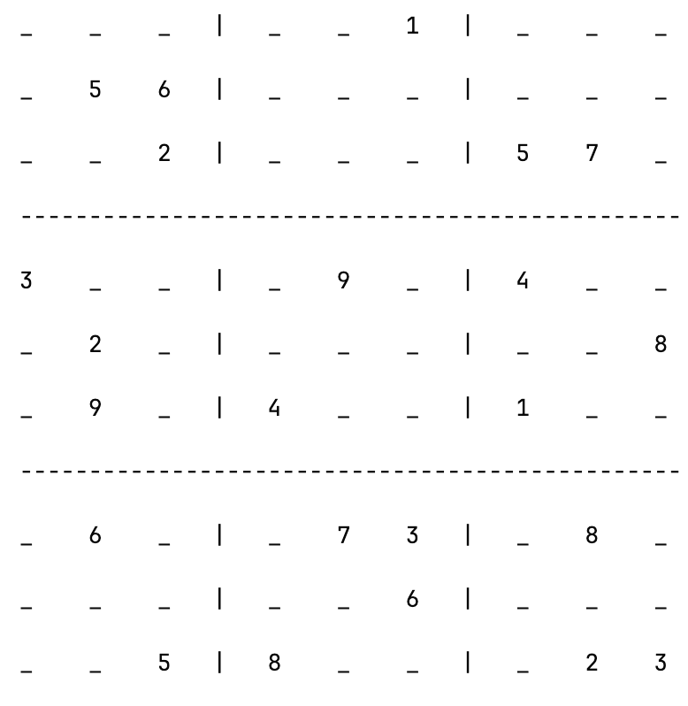 Sudoku with 23 clues